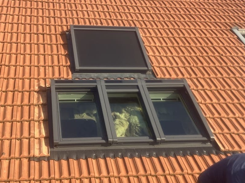 fenetre de toit avec volets souples